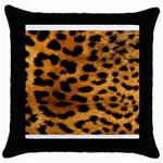 Leopardprint 645371best Throw Pillow Case (Black)