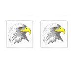 Bald Eagle Head Cufflinks (Square)