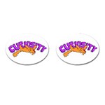 Curiosity Killed the Cat Cufflinks (Oval)