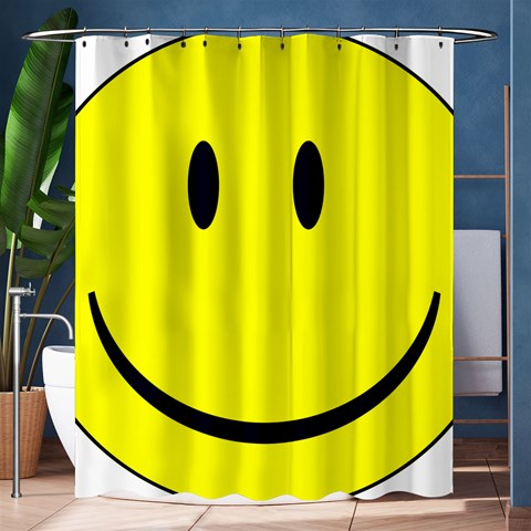 Smiley Face Shower Curtain 60  x 72  (Medium) from ArtsNow.com 60 x72  Curtain