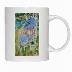 White Mug with Cat after Carl Larsson from ArtsNow.com Right