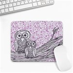 Owls and Butterflies 2 Small Mousepad