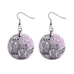 Owls and Butterflies 2 1  Button Earrings