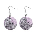 Owls and Butterflies 2 1  Button Earrings