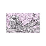 Owls and Butterflies 2 Sticker (Rectangular)