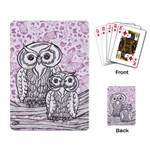 Owls and Butterflies 2 Playing Cards Single Design