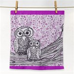 Owls and Butterflies 2 Face Towel