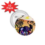 Indian Elephants 1.75  Button (10 pack) 