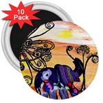 Indian Elephants 3  Magnet (10 pack)