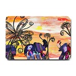 Indian Elephants Small Doormat