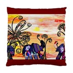 Indian Elephants Cushion Case (One Side)