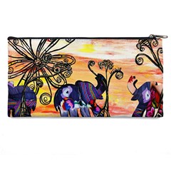 Indian Elephants Pencil Case from ArtsNow.com Back