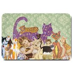 Cute Cat Collage 1 Large Doormat