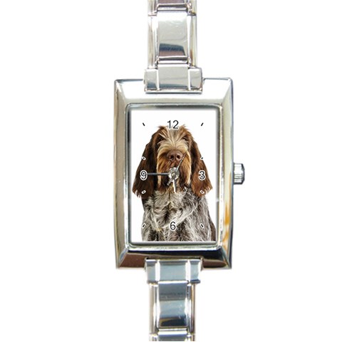 Spinone Italiano Dog Rectangular Italian Charm Watch from ArtsNow.com Front