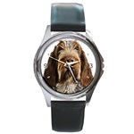 Spinone Italiano Dog Round Metal Watch