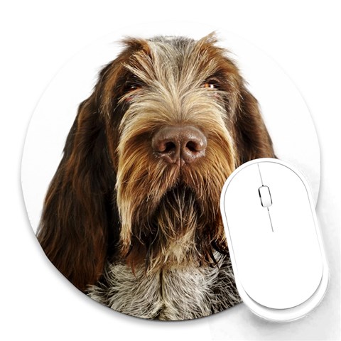 Spinone Italiano Dog Round Mousepad from ArtsNow.com Front