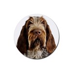 Spinone Italiano Dog Rubber Round Coaster (4 pack)