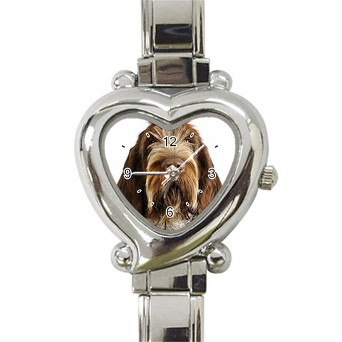 Spinone Italiano Dog Heart Italian Charm Watch from ArtsNow.com Front
