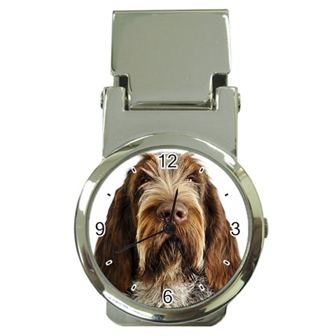 Spinone Italiano Dog Money Clip Watch from ArtsNow.com Front