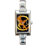 How To Draw Hunger Games, The Hunger Games Logo Rectangular Italian Charm Watch How To Draw Hunger Games, The Hunger Games Logo Rectangular Italian Charm Watch