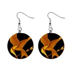 How To Draw Hunger Games, The Hunger Games Logo 1  Button Earrings