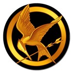 How To Draw Hunger Games, The Hunger Games Logo Magnet 5  (Round)