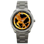 How To Draw Hunger Games, The Hunger Games Logo Sport Metal Watch