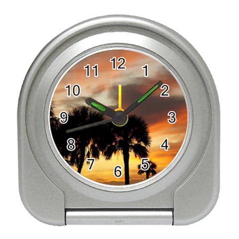 Tropical Vacation Travel Alarm Clock from ArtsNow.com Front