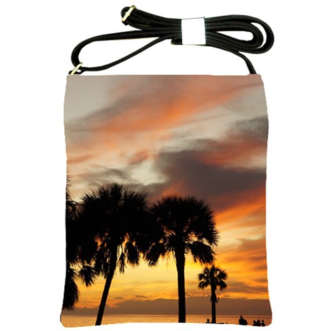 Tropical Vacation Shoulder Sling Bag from ArtsNow.com Front