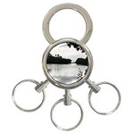 Day At The Beach 3-Ring Key Chain