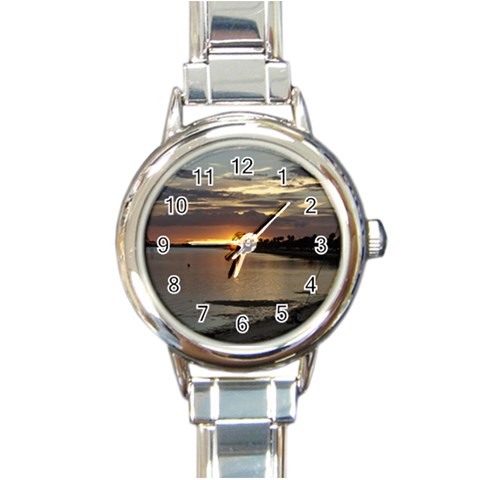 Tampa Round Italian Charm Watch from ArtsNow.com Front
