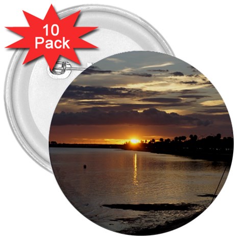 Tampa 3  Button (10 pack) from ArtsNow.com Front