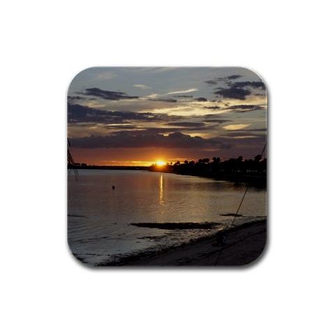 Tampa Rubber Square Coaster (4 pack) from ArtsNow.com Front