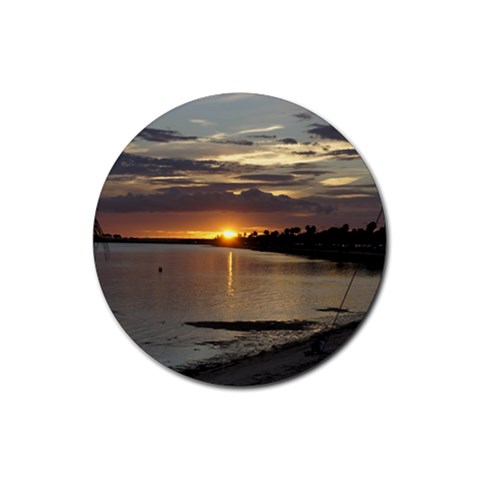 Tampa Rubber Round Coaster (4 pack) from ArtsNow.com Front