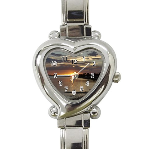 Tampa Heart Italian Charm Watch from ArtsNow.com Front