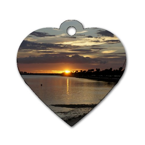 Tampa Dog Tag Heart (One Side) from ArtsNow.com Front