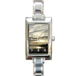 Beach Volleyball Rectangular Italian Charm Watch