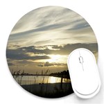 Beach Volleyball Round Mousepad