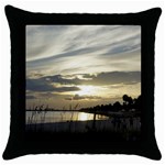 Beach Volleyball Throw Pillow Case (Black)