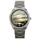 Beach Volleyball Sport Metal Watch