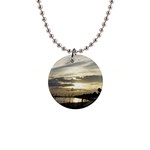 Beach Volleyball 1  Button Necklace