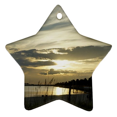 Beach Volleyball Star Ornament (Two Sides) from ArtsNow.com Front