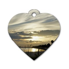 Beach Volleyball Dog Tag Heart (Two Sides) from ArtsNow.com Back