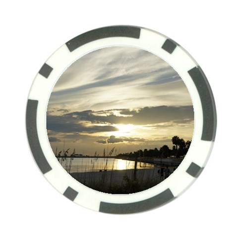 Beach Volleyball Poker Chip Card Guard (10 pack) from ArtsNow.com Front
