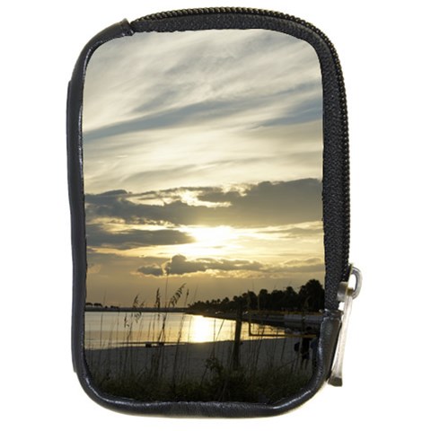 Beach Volleyball Compact Camera Leather Case from ArtsNow.com Front