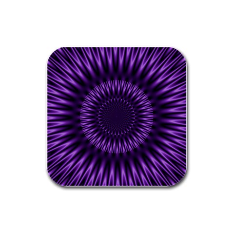 Lilac Lagoon Rubber Square Coaster (4 pack) from ArtsNow.com Front