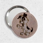 Leather-Look Dog 2.25  Handbag Mirror