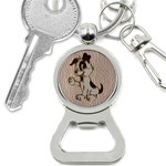 Leather-Look Dog Bottle Opener Key Chain