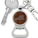 Leather-Look USA Bottle Opener Key Chain