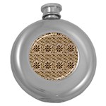 Leather-Look Ornament Hip Flask (5 oz)